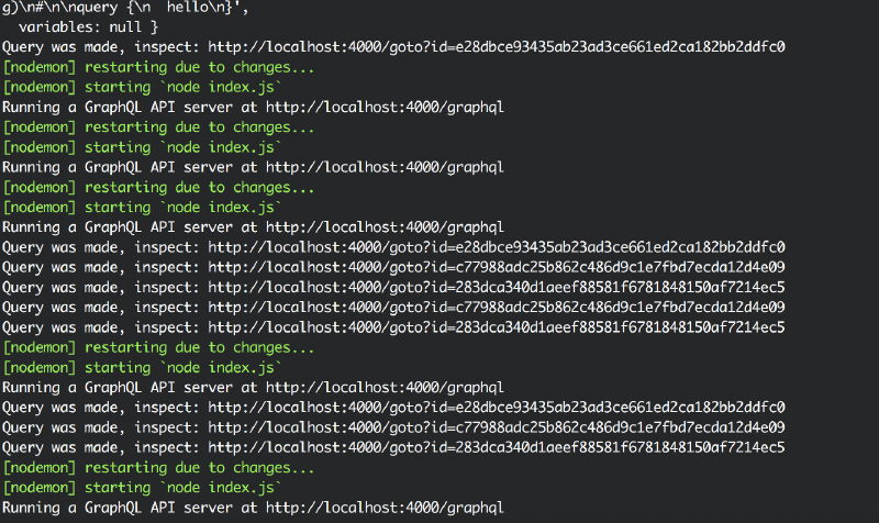 The code above running in my terminal showing how I get clickable links.