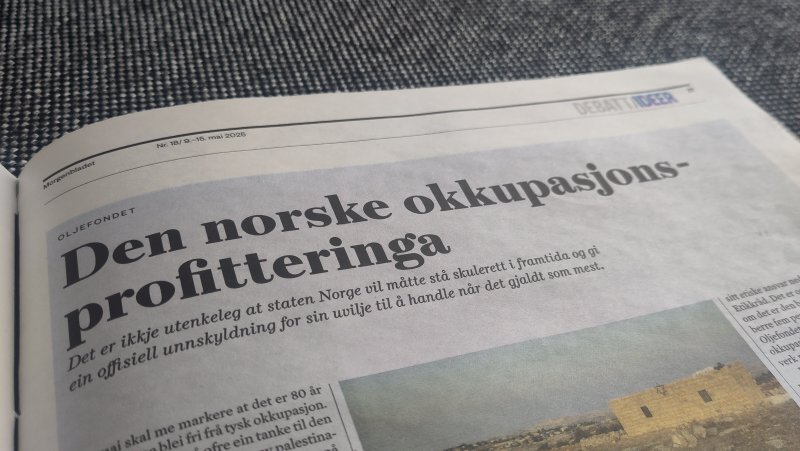 Avisoverskrift: Den norske okkupasjonsprofitteringa