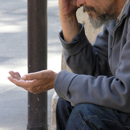It isn't easy for the homeless people to ask either... Credit: vanswearingen