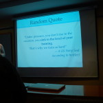 'Random quote to wow and inspire.' :)