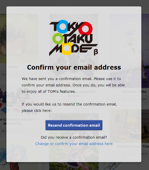 Tokyo Otaku Mode Login Process 4