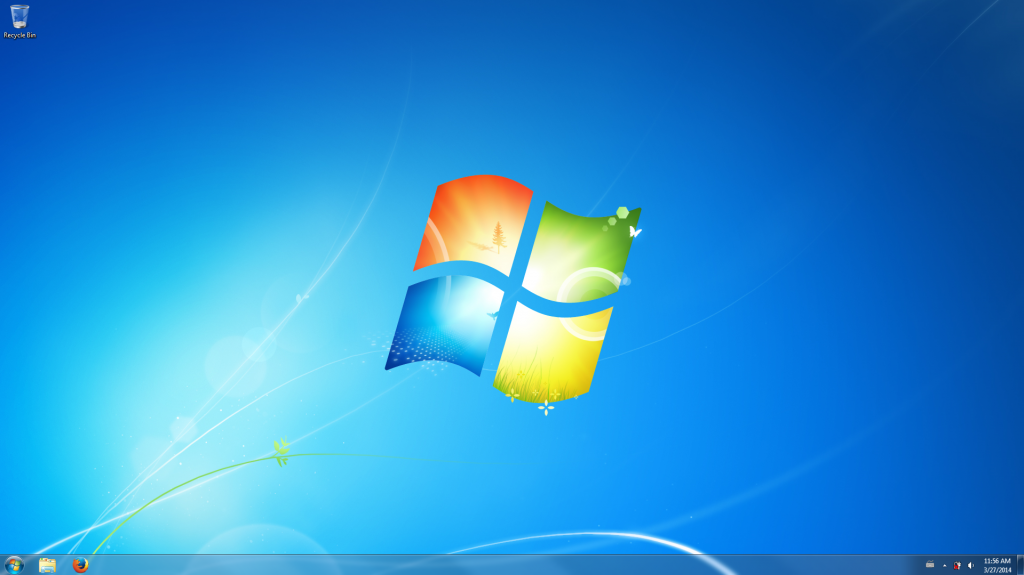 A clean Windows desktop